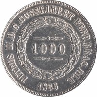 Бразилия 1000 рейс 1866 год (XF)