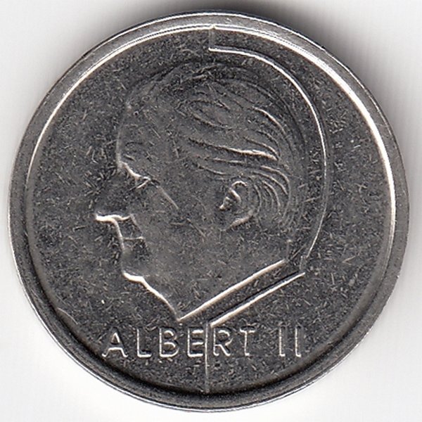 Бельгия (Belgie) 1 франк 1995 год