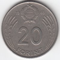 Венгрия 20 форинтов 1983 год