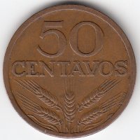 Португалия 50 сентаво 1970 год