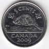 Канада 5 центов 2009 год