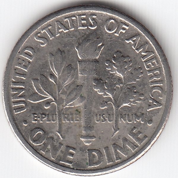 США 10 центов 1992 год (P)