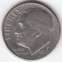 США 10 центов 1992 год (P)