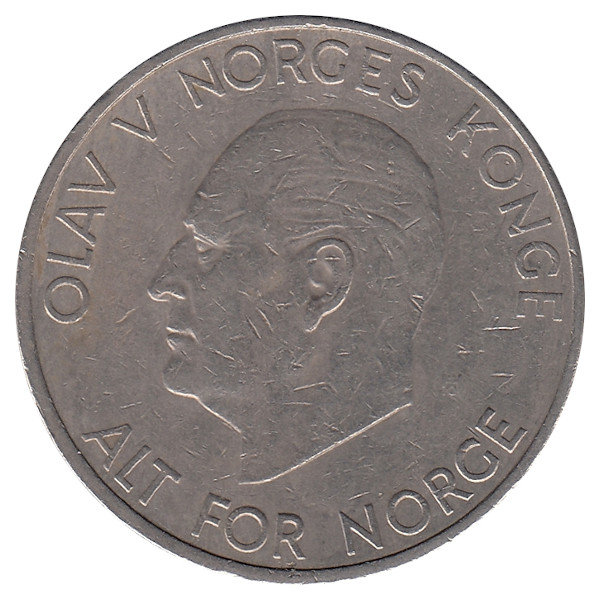 Норвегия 5 крон 1973 год