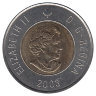 Канада 2 доллара 2003 год (новый профиль Елизаветы II)