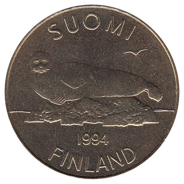 Финляндия 5 марок 1994 год (UNC)