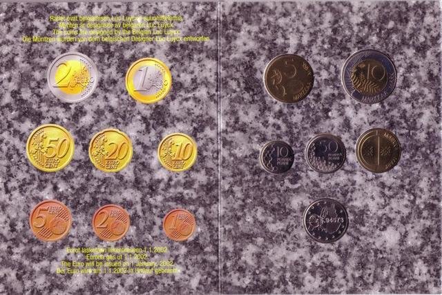 Финляндия набор из 5 монет и жетон 1999 год (выпуск 1)