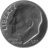 США 10 центов 1972 год