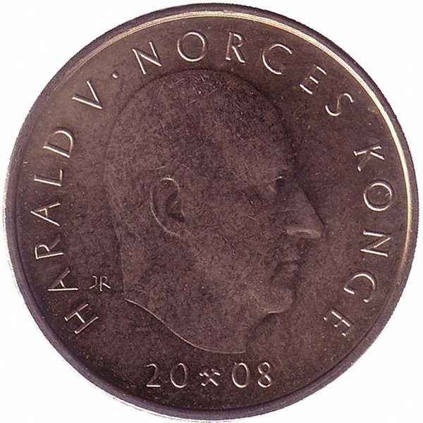 Норвегия 10 крон 2008 год (UNC)