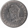 Французская Полинезия 10 франков 1975 год