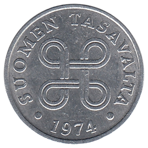 Финляндия 1 пенни 1974 год