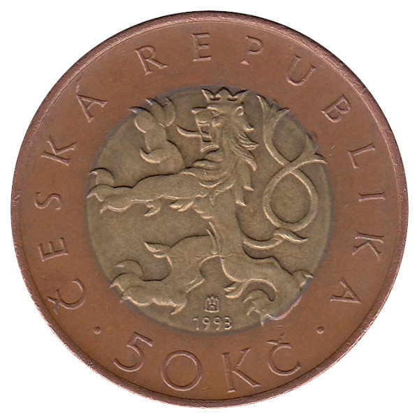 Чехия 50 крон 1993 год
