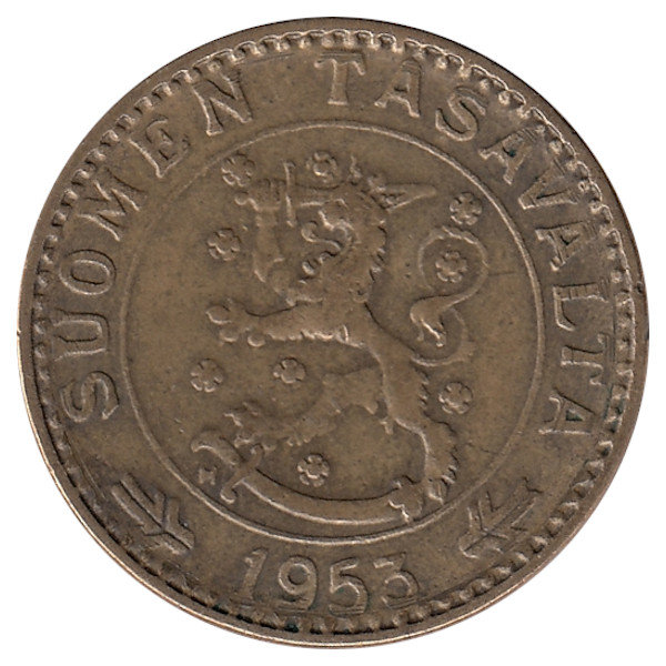 Финляндия 20 марок 1953 год 