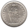 Швейцария 1/2 франка 1962 год