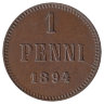 Финляндия (Великое княжество) 1 пенни 1894 год
