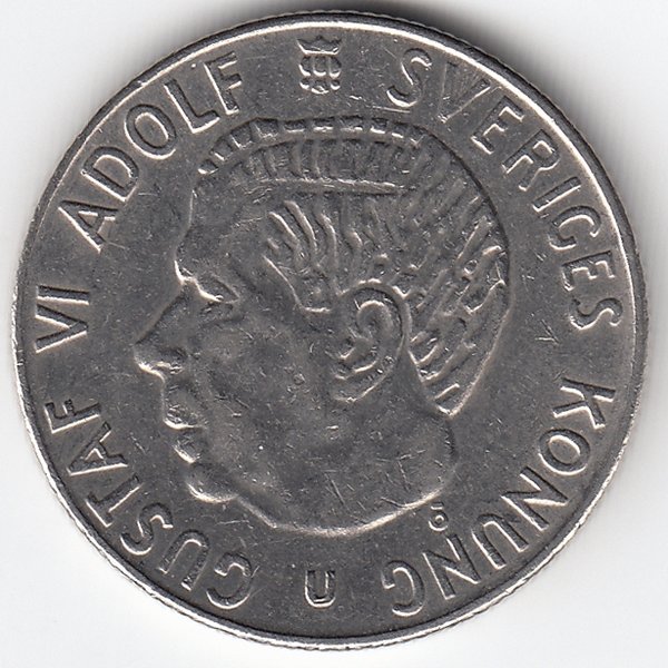 Швеция 1 крона 1970 год