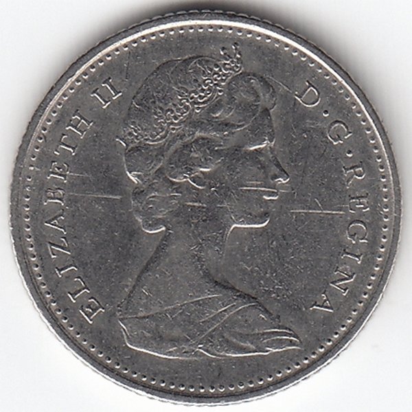 Канада 10 центов 1973 год