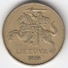 Литва 20 центов 2008 год