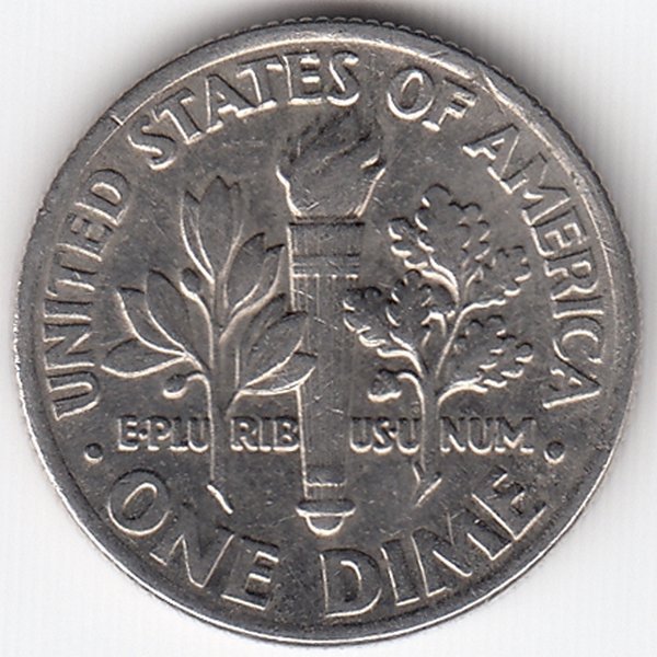 США 10 центов 1997 год (P)