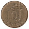 Финляндия 10 пенни 1972 год