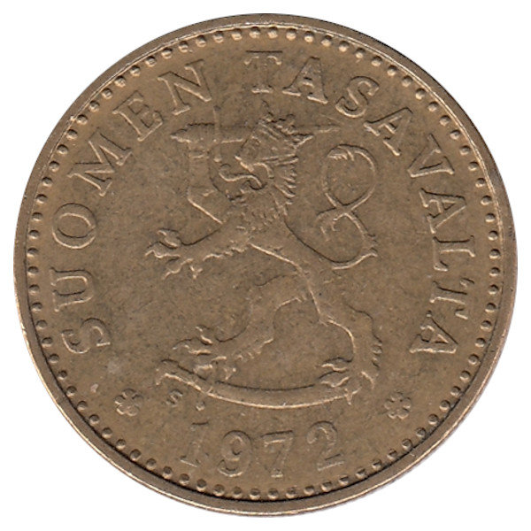 Финляндия 10 пенни 1972 год