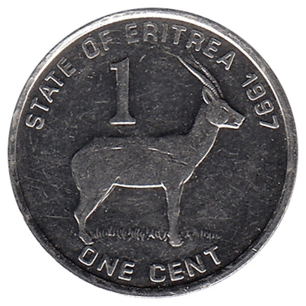 Эритрея 1 цент 1997 год