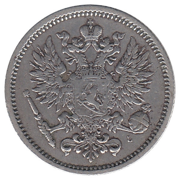 Финляндия (Великое княжество) 50 пенни 1890 год (VF)
