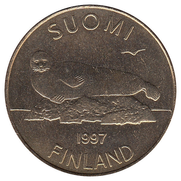 Финляндия 5 марок 1997 год (UNC)