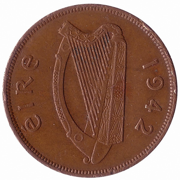 Ирландия 1 пенни 1942 год