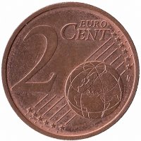 Германия 2 евроцента 2015 год (D)