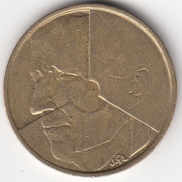 Бельгия (Belgie) 5 франков 1986 год