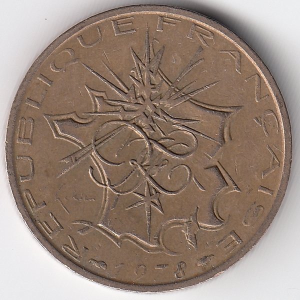Франция 10 франков 1978 год