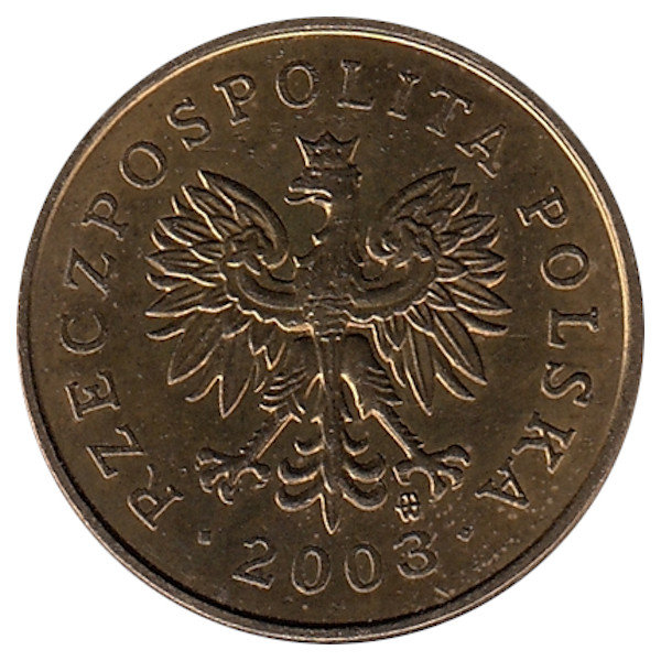 Польша 2 гроша 2003 год