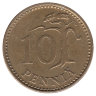 Финляндия 10 пенни 1973 год
