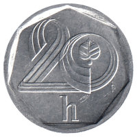 Чехия 20 геллеров 1997 год (UNC)
