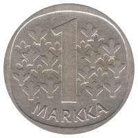 Финляндия 1 марка 1966 год 