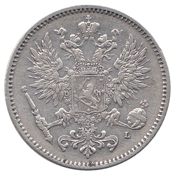 Финляндия (Великое княжество) 50 пенни 1893 год 