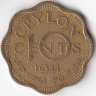 Шри-Ланка (Цейлон) 10 центов 1944 год