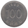 Южная Корея 100 вон 1989 год