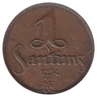 Латвия 1 сантим 1924 год