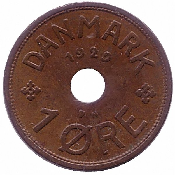 Дания 1 эре 1929 год
