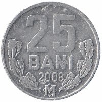 Молдавия 25 бани 2008 год
