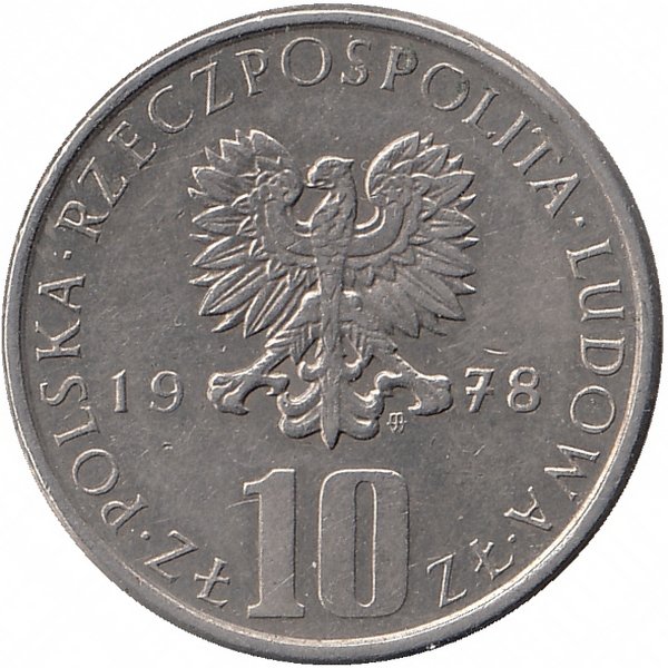 Польша 10 злотых 1978 год