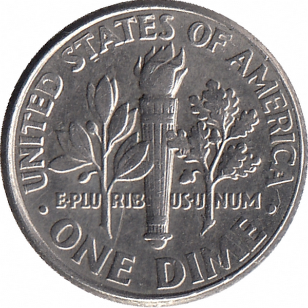 США 10 центов 2002 год (D)