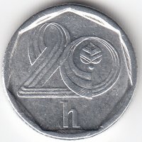 Чехия 20 геллеров 1995 год
