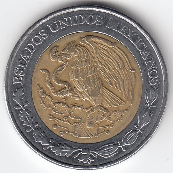 Мексика 5 песо 1997 год