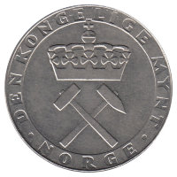 Норвегия 5 крон 1986 год (UNC)