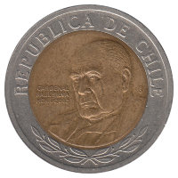 Чили 500 песо 2001 год