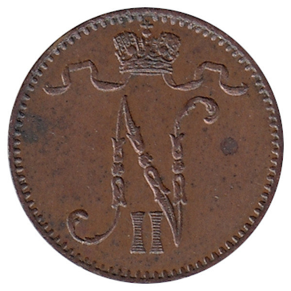Финляндия (Великое княжество) 1 пенни 1899 год 