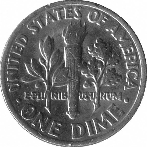 США 10 центов 1982 год (P)